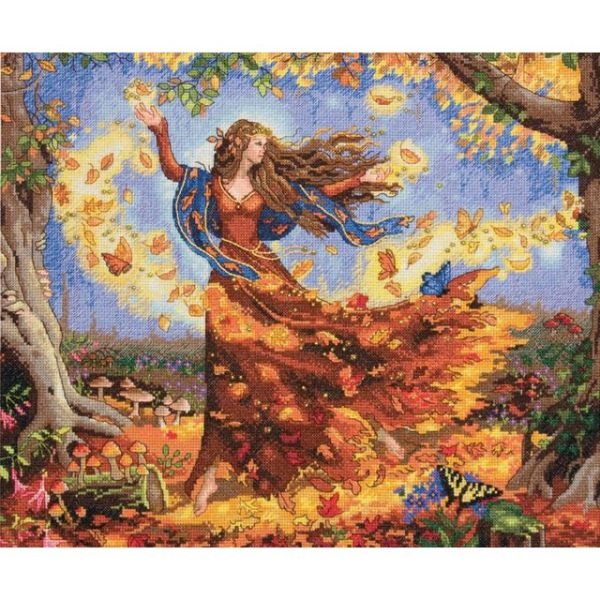 Dimensions Gold Collection Fall Fairy Counted Cross Stitch Kit