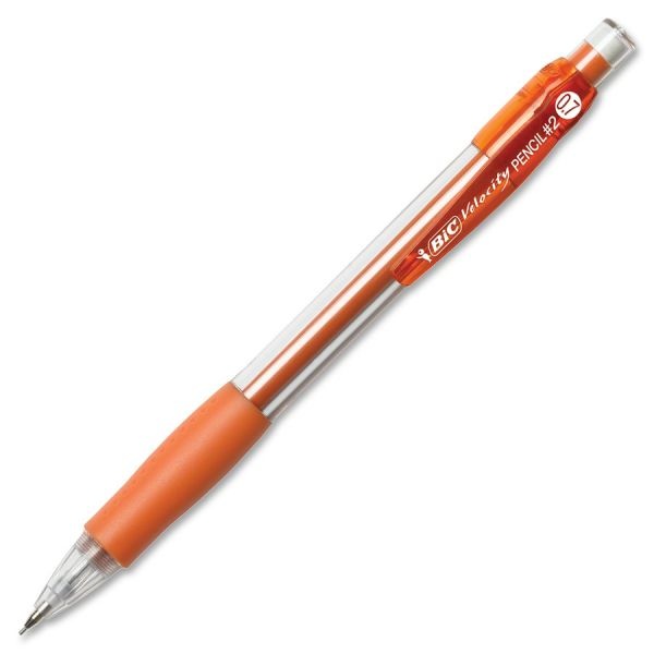 Bic Velocity Original Mechanical Pencils, 0.7 Mm, Assorted Barrel Colors, Pack Of 5
