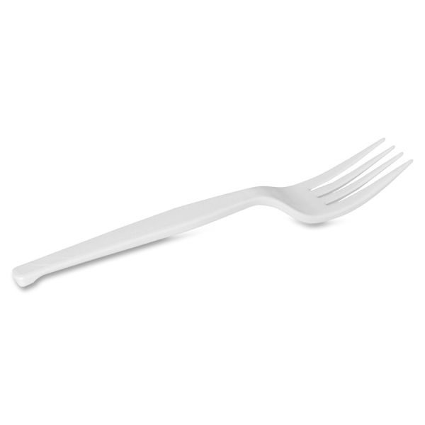 Dixie Plastic Cutlery, Heavy Mediumweight Fork, 1,000 Carton