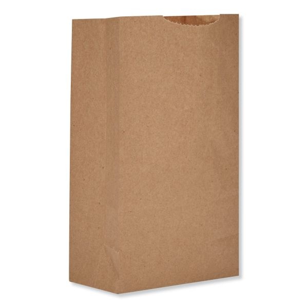 General Grocery Paper Bags, 52 Lb Capacity, #2, 4.3" X 2.44" X 7.88", Kraft, 500 Bags