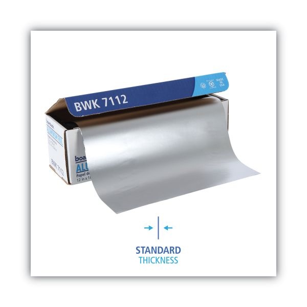 Boardwalk Standard Aluminum Foil Roll, 12" X 1,000 Ft