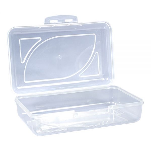 Cra-Z-Art Plastic School Box, 2-3/16”H X 5-3/16”W X 8”D, Clear