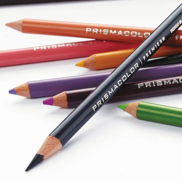 Prismacolor Premier Colored Pencil, 3 Mm, 2B (#1), Assorted Lead/Barrel Colors, 24/Pack