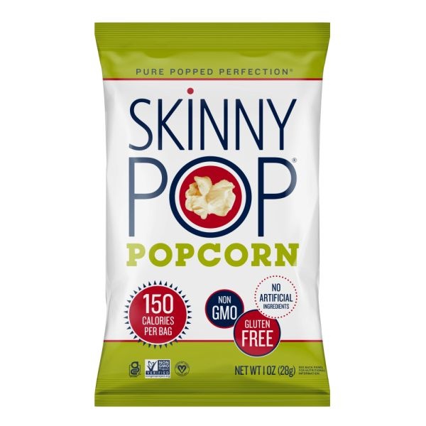 Skinny Pop Popcorn, 1 Oz, Carton Of 12 Bags
