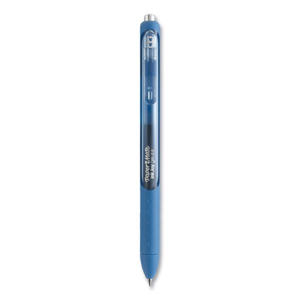 Paper Mate Inkjoy Gel Pen, Stick, Fine 0.5 Mm, Blue Ink, Blue Barrel, Dozen