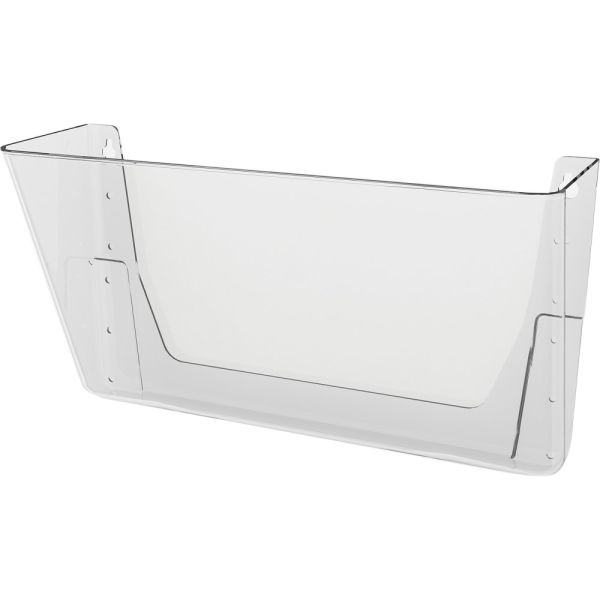 Deflecto Single Compartment Letter Size Stackable Wall File, Clear