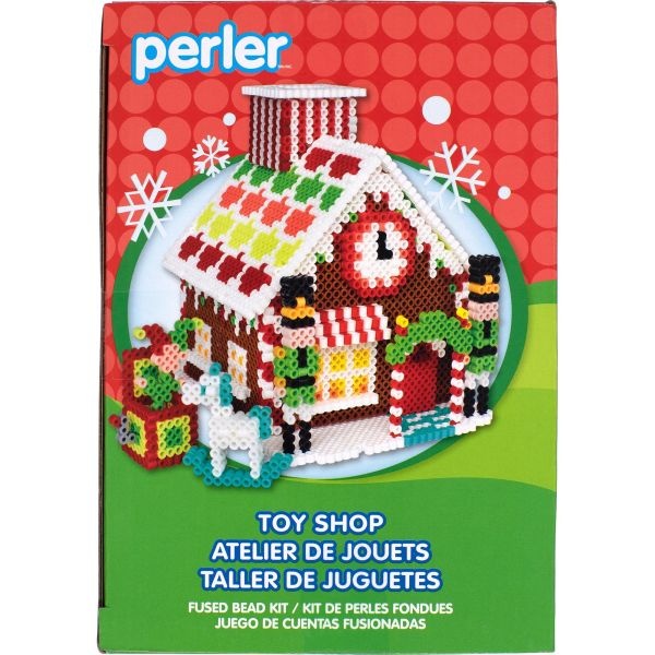 Perler Fused Bead Kit-3D Toy Shop Gingerbread