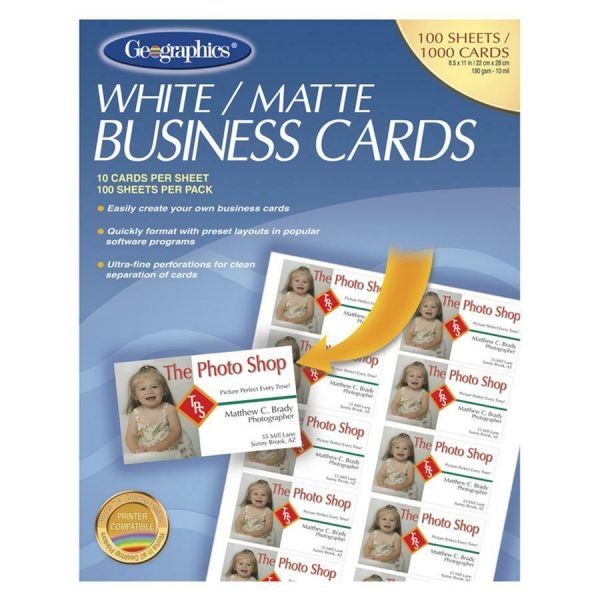 Geographics Business Cards