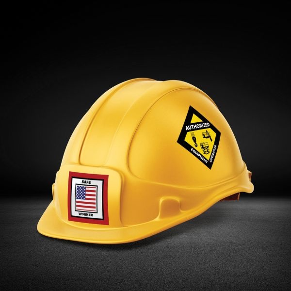 Avery Printable Hard Hat Helmet Vinyl Stickers