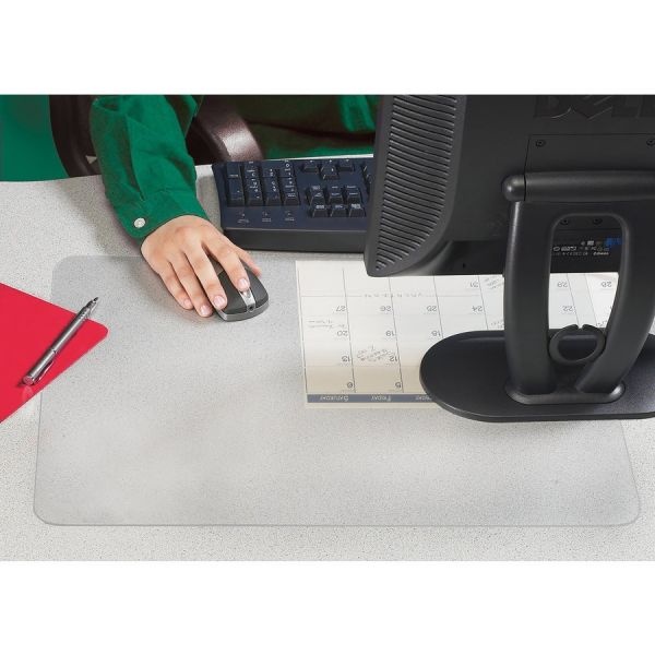 Artistic Clear Desk Pad With Antimicrobial Protection, 20 X 36, Clear