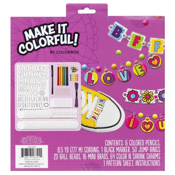 Colorbok Make It Colorful! Color And Shrink Kit