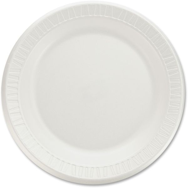 Dart Laminated Foam Plates, 9", White, Pack Of 125 Plates