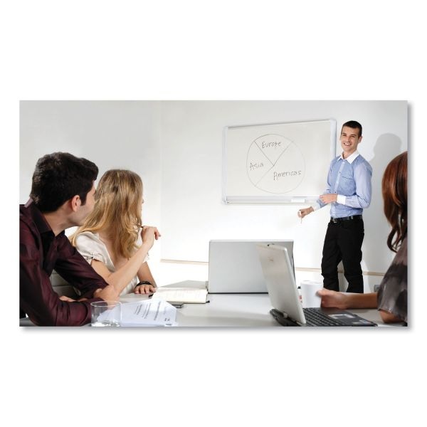 Mastervision Gold Ultra Magnetic Dry Erase Boards, 48 X 36, White Surface, White Aluminum Frame