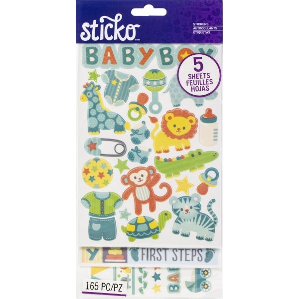 Sticko Themed Flip Pack Stickers 165/Pkg