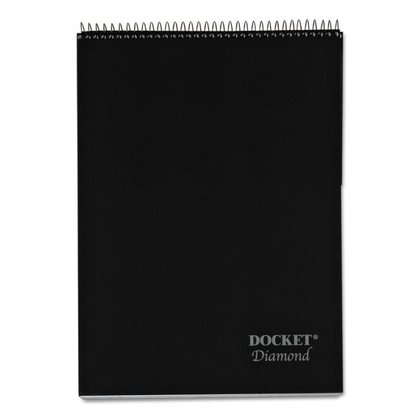 Tops Docket Diamond 100% Recycled Wirebound Planner, 8 1/2" X 11 3/4", 1 Subject, Legal Ruled, 60 Sheets, White