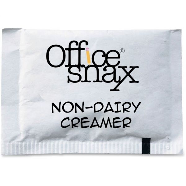 Office Snax Premeasured Single-Serve Packets, Powder Non-Dairy Creamer, 800/Carton