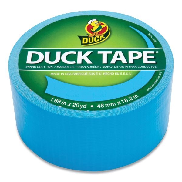 Duck Colored Duct Tape, 3" Core, 1.88" X 20 Yds, Electric Blue