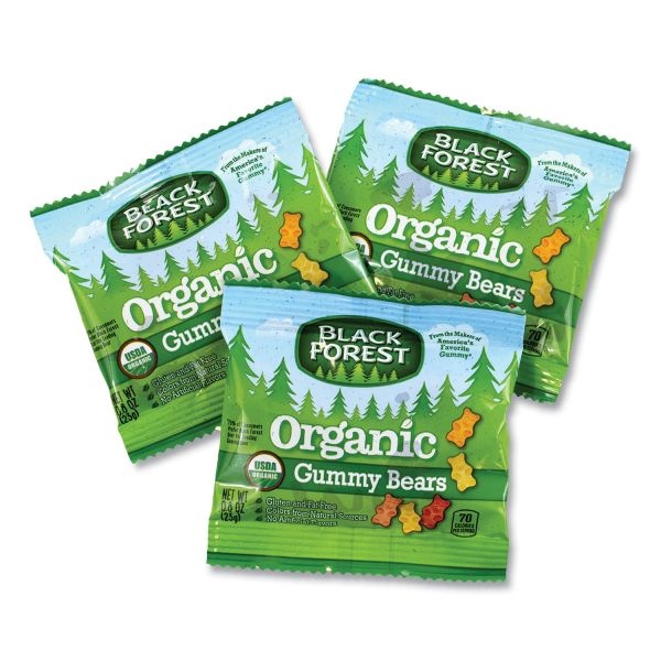 Black Forest Organic Gummy Bears, 0.8 Oz Pouch, 65 Pouches/Carton
