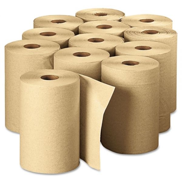 Georgia Pacific Professional Pacific Blue Basic Nonperforated Paper Towels, 7 7/8 X 350 Ft, 1-Ply, Brown, 12 Rolls/Carton
