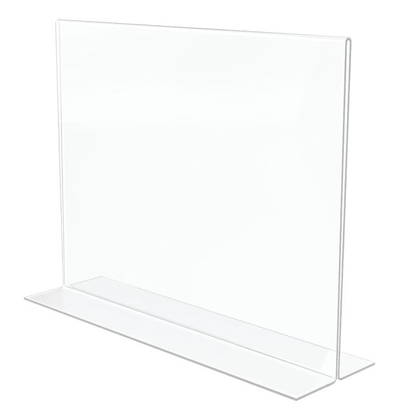 Stand-Up Sign Holder, Horizontal, 8 1/2"H X 11"w