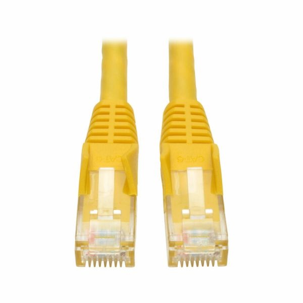 Tripp Lite By Eaton Cat6 Gigabit Snagless Molded (Utp) Ethernet Cable (Rj45 M/M) Poe Yellow 15 Ft. (4.57 M)