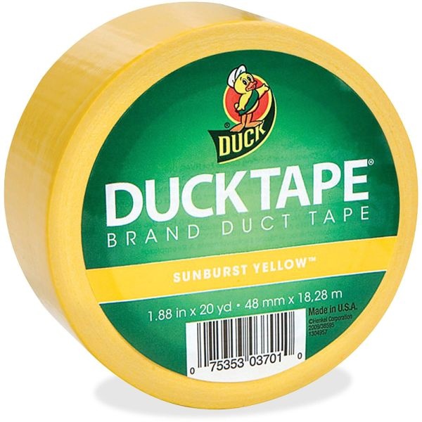 Duck Colored Duct Tape, 1 7/8" X 20 Yd., Yellow
