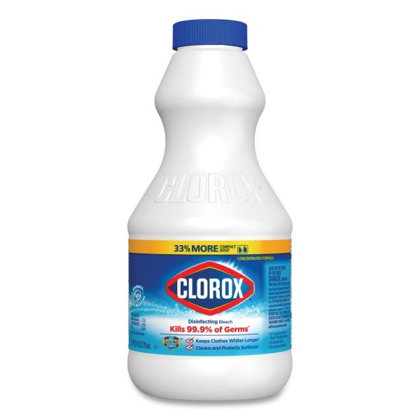 Clorox Regular Bleach With Cloromax Technology, 24 Oz Bottle, 12/Carton