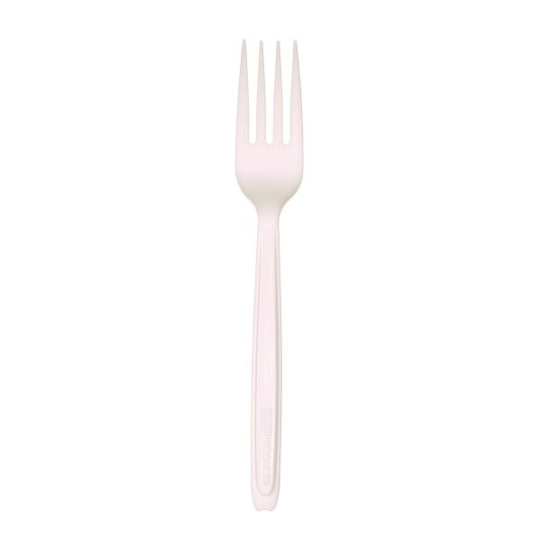 Eco-Products Cutlery For Cutlerease Dispensing System, Fork, 6", White, 960/Carton