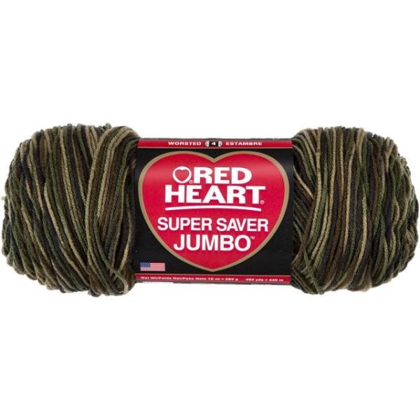 Red Heart Super Saver Yarn - Camouflage