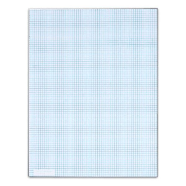 TOPS™ Quadrille Pads With Heavyweight Paper, 8 x 8 Squares/Inch, 50 Sheets,  White