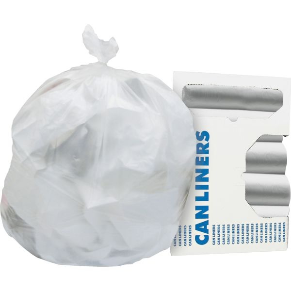 Heritage High-Quality Hdpe 4 Gallon Trash Bags, Clear, High Density, 6 Micron Thickness, 17" X 18", 2,000/Carton