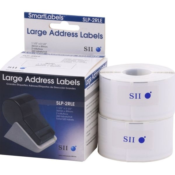 Seiko Slp-2Rle Self-Adhesive Large Address Labels, 1.5