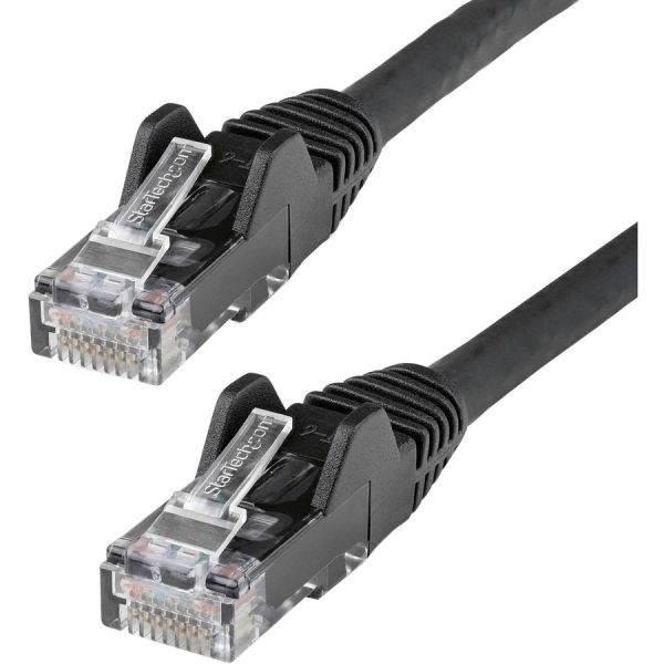 7Ft Cat6 Ethernet Cable - Black Snagless Gigabit - 100W Poe Utp 650Mhz Category 6 Patch Cord Ul Certified Wiring/Tia