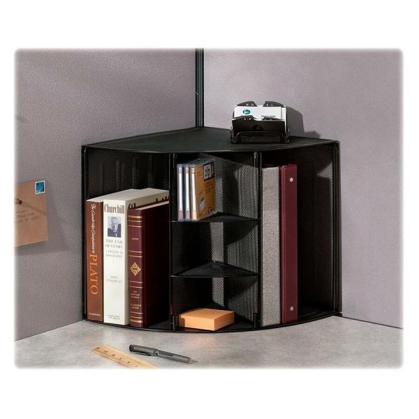 Mesh Corner Shelf, Black