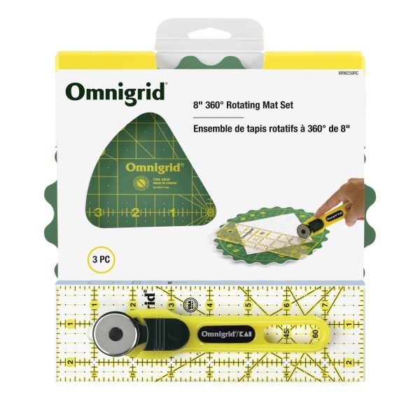 Omnigrid Rotating Cutting Mat Set 8"