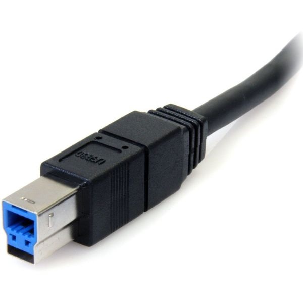 6 Ft Black Superspeed Usb 3.0 (5Gbps) Cable A To B - M/m