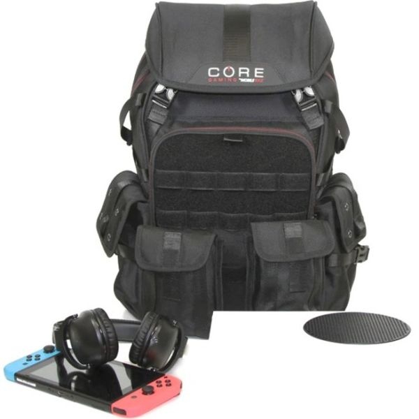 Core Gaming Carrying Case (Backpack) For 17" To 17.3" Notebook - Black