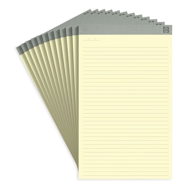 Tru Red Notepads, Wide/Legal Rule, 50 Canary-Yellow 8.5 X 14 Sheets, 12 ...