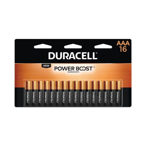 Duracell Power Boost Coppertop Alkaline Aaa Batteries, 16/Pack