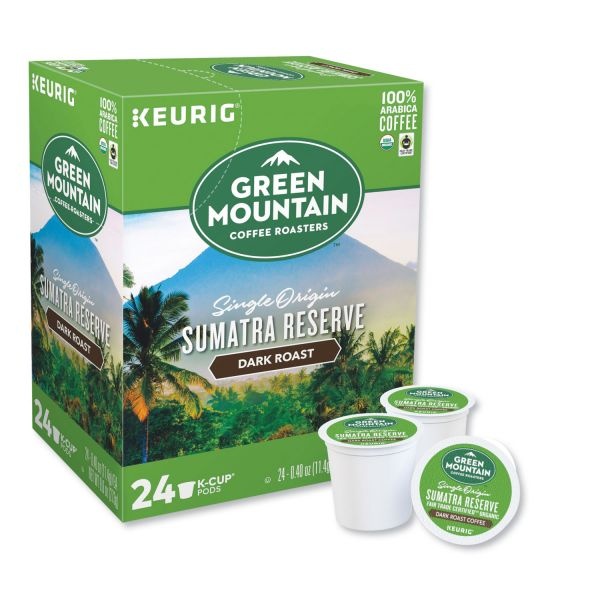 Green Mountain Coffee Fair Trade Organic Sumatran Extra Bold Coffee K-Cups, 24/Box