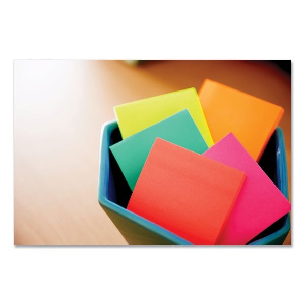 Post-It Dispenser Notes Original Pop-Up Refill Cabinet Pack, 3" X 3", Poptimistic Collection Colors, 100 Sheets/Pad, 18 Pads/Pack