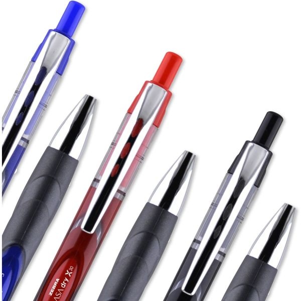 Zebra Sarasa Dry Gel X30 Gel Pen, Retractable, Medium 0.7 Mm, Black Ink
