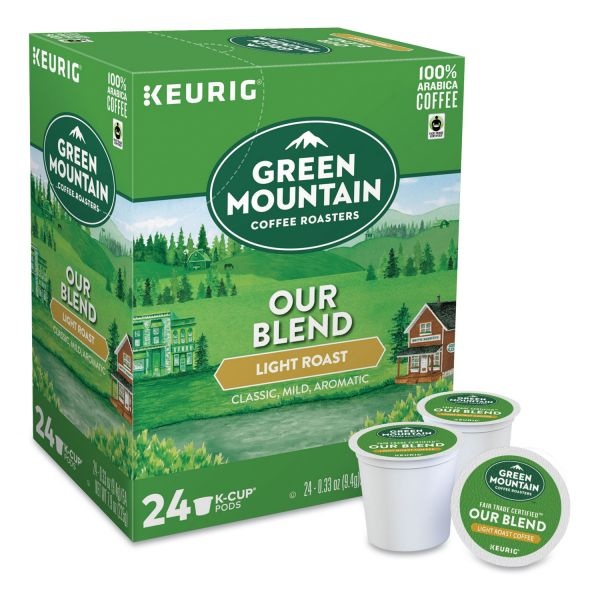 Green Mountain Coffee Our Blend Coffee K-Cups, Light Roast, 24/Box