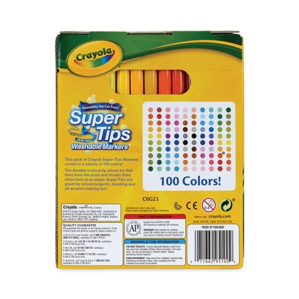 Crayola Super Tips Washable Markers, 20ct.