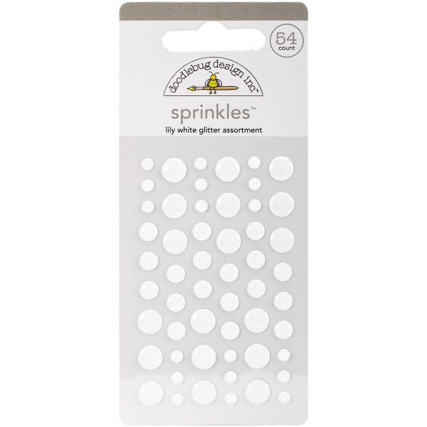 Doodlebug Sprinkles Adhesive Glitter Enamel Embellishments Cupcake