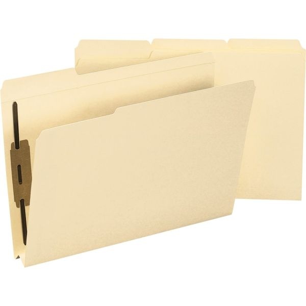 Smead 2-Ply Manila Fastener Folders, Legal Size, Box Of 50
