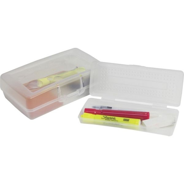 Sparco Clear Mini Pencil Box