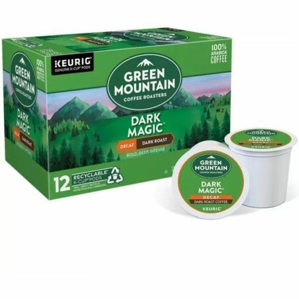 Green Mountain Coffee K-Cups, Dark Magic Decaf, Dark Roast, 24 K-Cups