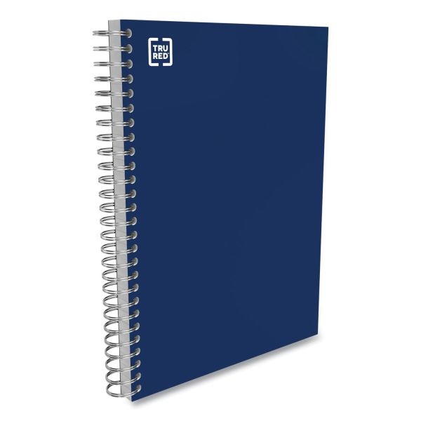 Tru Red Three-Subject Notebook, Medium/College Rule, Blue Cover, 9.5 X 5.88, 138 Sheets