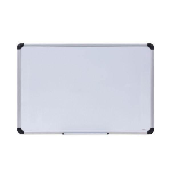Universal Magnetic Steel Dry Erase Board, 36 X 24, White, Aluminum Frame